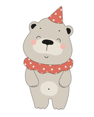 Party Bear in Red Collar