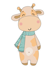 Cute Giraffe in Scarf