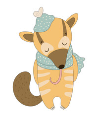 Cute Anteater Character