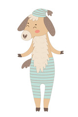 Happy Goat Character