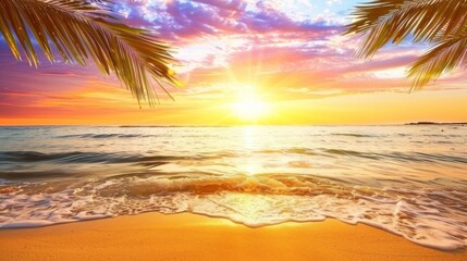 beach view in the afternoon