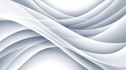 Fototapeta premium Serene Abstract Dynamic Background with Intersecting White Lines and Soft Gradient Curves