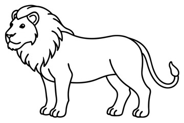 Geometric Lion Sketch