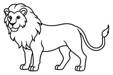 Geometric Lion Sketch