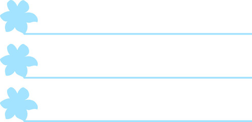 Obraz premium Flower Point List Minimalist To-Do List Graphic