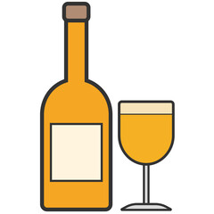 bottle glass beer drink icon