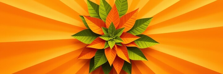 Obraz premium orange flower background
