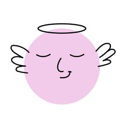 Angelic Emoji with Halo
