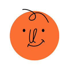 Orange Smiling Face