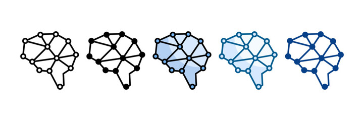 Neural Core  Icon Set Multiple Style Collection