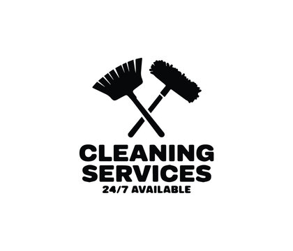 Cleaning and Maintenance Logo Icon, Professional Cleaning Services