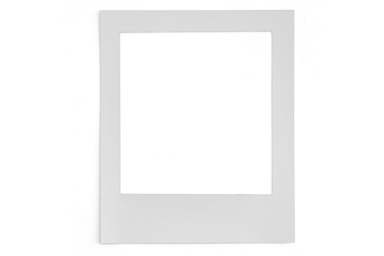 .photo card made of paper like a polaroid card on the png backgrounds