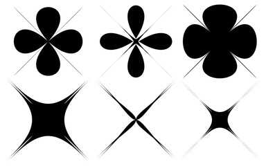 black Ster icon set vector silhouette design  © PNG STOCK