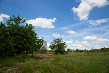 Po Valley Agricultural Fields and Dramatic Skies