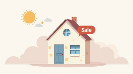 Tiny house model for sale toy finance marketing in a charming home environment