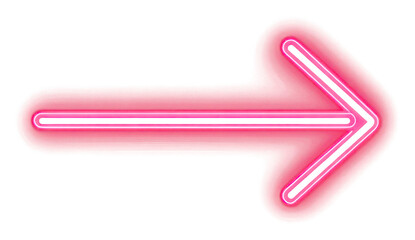 Obraz premium PNG Arrow light neon background.