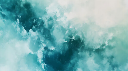 watercolor blend with soft blues and greens, evoking tranquility in healthcare visuals 