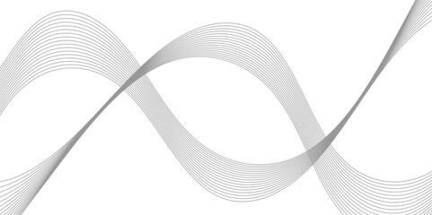 Modern creative wave lines glowing moving sound.Abstract white light blend paper wave flow digital gradient transparent tech wave curve creative technology flowing smooth diagonal background. 