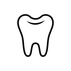tooth icon vector logo design simple