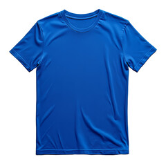 plain blue t-shirt isolated on transparent background