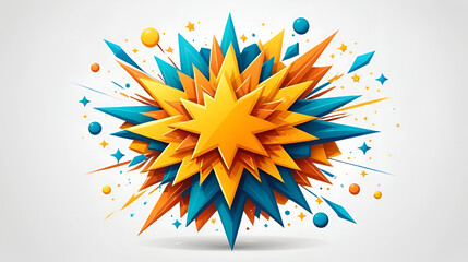 Cartoon Explosion Shape
