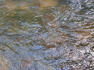 moving water in a river 