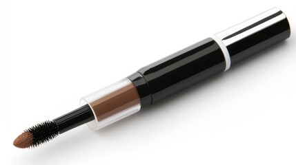 Dark Brown Brow Gel Pen on White Background