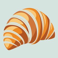 Croissant illustration in modern vector style