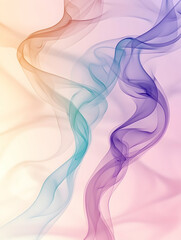 Abstract colorful smoke swirls