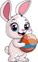 Easter bunny cartoon Art & Illustration