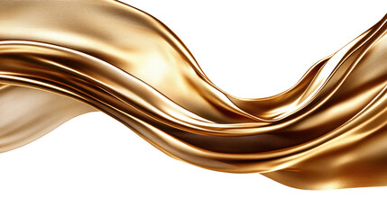 A gold fabric with a wave pattern