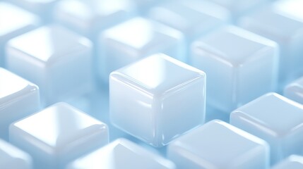 Obraz premium white cubes background