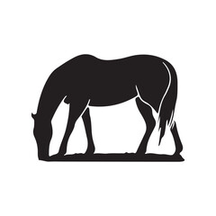 Obraz premium Horse Racing Ico Horse Icon Setsilhouette horse running, collection