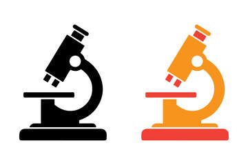 vector microscope icon