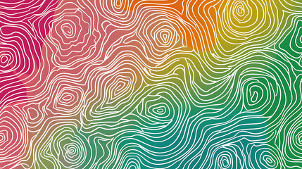  Colorful Abstract Line Art with Swirling Patterns and Gradient Background