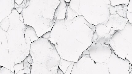 Fototapeta premium Cracked White Wall Texture Abstract Background Image