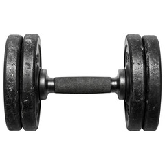 A heavy dumbbell, perfect for fitness or gym themes. png isolated on transparent background