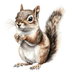 Obraz premium Detailed Cartoon Chipmunk with Expressive Features and Vibrant Colors