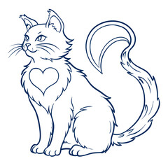 Adorable Simplicity: Basic Cute Cat Silhouettes for Vector Art