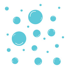 illustration of water and soap bubbles