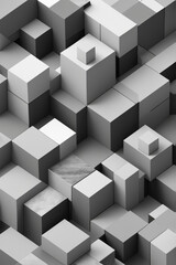 Randomized Square Pattern | Mosaic Tile Canvas in the Bathroom | Black White gray | Flor Wall Club Gilaf design | Abstract Image Background