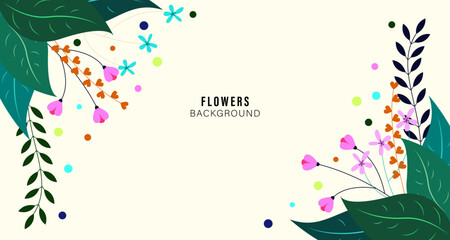 Flowers green  blue line gradient background, business technology digital communication template, ai artificial intelligence creative illustration element, banner poster cover pattern graphic vector.