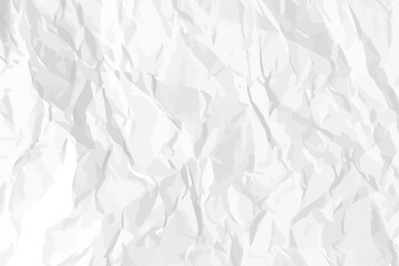 White clean crumpled paper