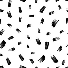 Seamless pattern with hand drawn scribble smears