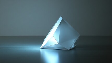 Fototapeta premium Luminous Geometric Prism