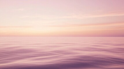 Obraz premium Serene pastel seascape at twilight with gentle waves and soft colors