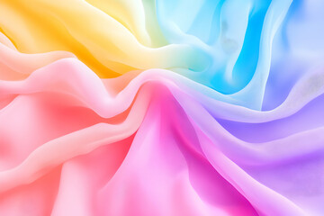 Obraz premium Pastel rainbow fabric texture background.