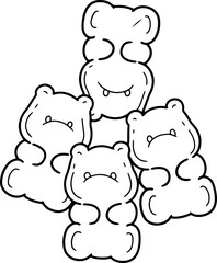 gummy bear doodle