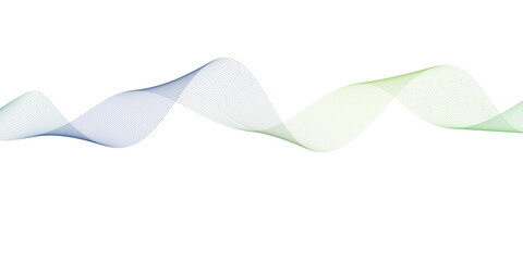 Colorful gradient abstract wave lines poster, vector illustration isolated on white.