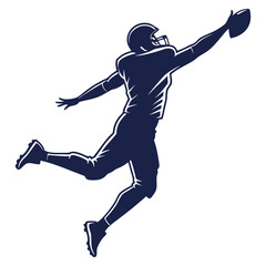 silhouette foot ball white background